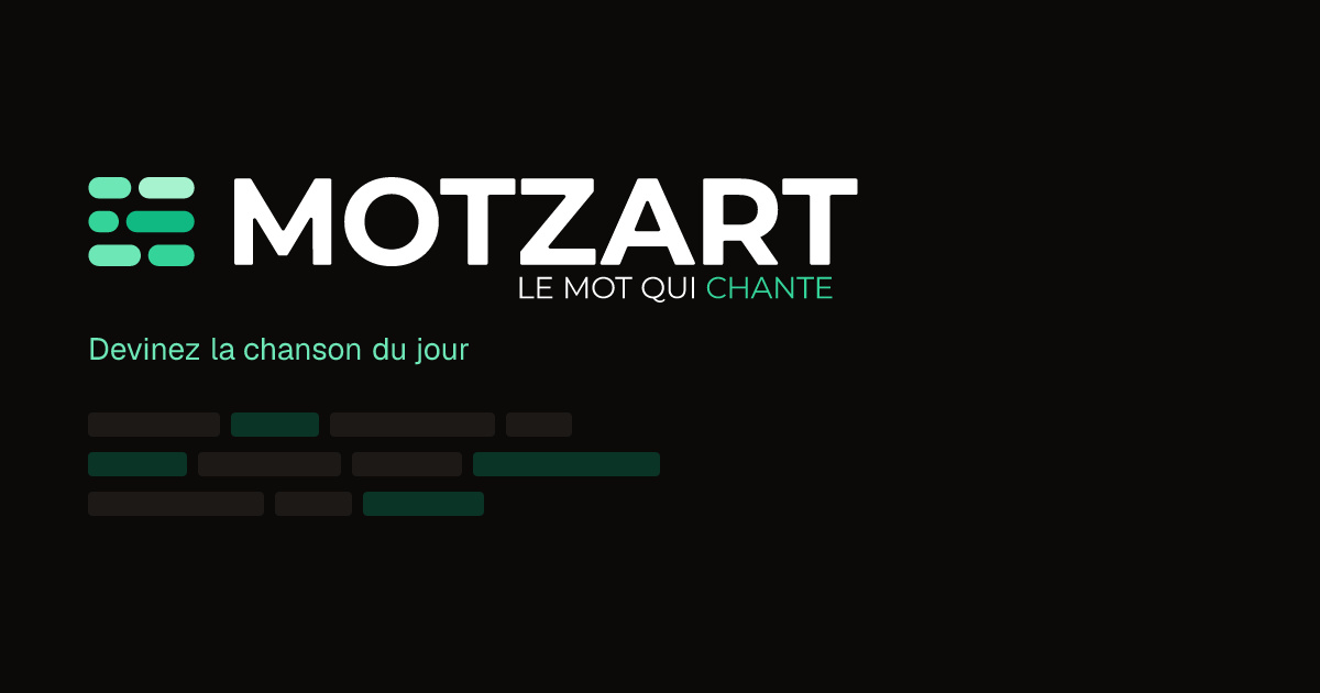 Le visuel officiel du jeu Motzart
